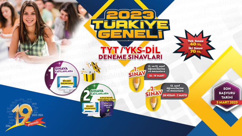 2023 Türkiye Geneli TYT ve YDT Deneme Başvuruları