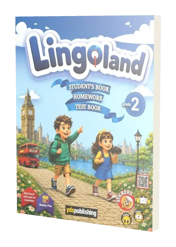 Lingoland Grade 2 - Haftalık Planlı & Maarif Modele Uygun İngilizce Ders Kitabı