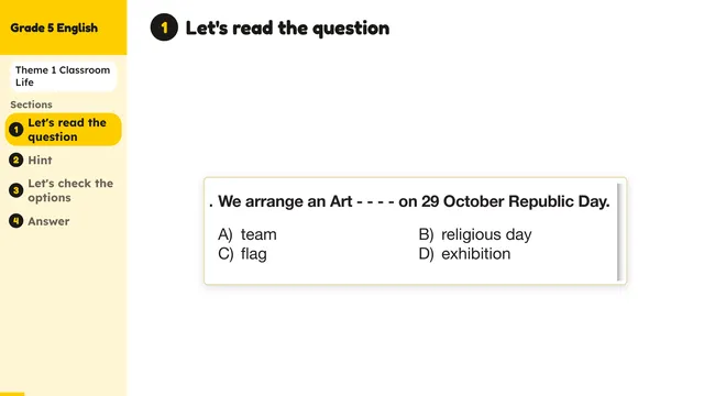 Beyond English 5 Test Book Test 1269142 Soru 10