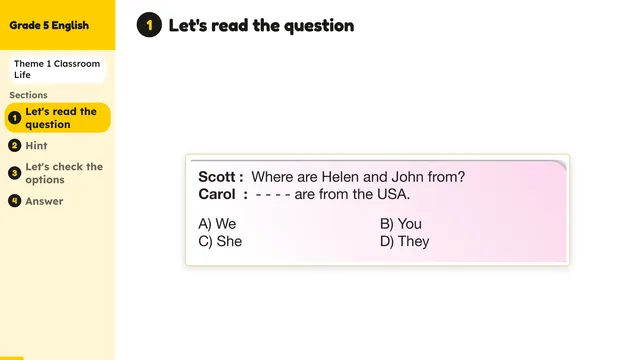 Beyond English 5 Test Book Test 1269142 Soru 11