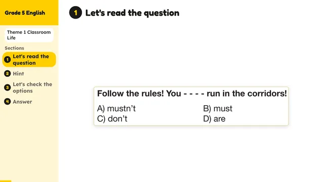 Beyond English 5 Test Book Test 1269142 Soru 18