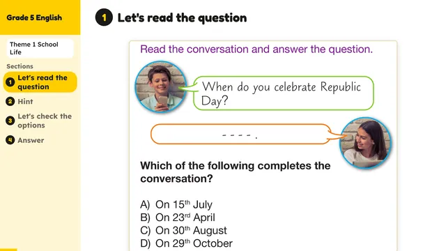 Beyond English 5 Test Book Test 1269143 Soru 5