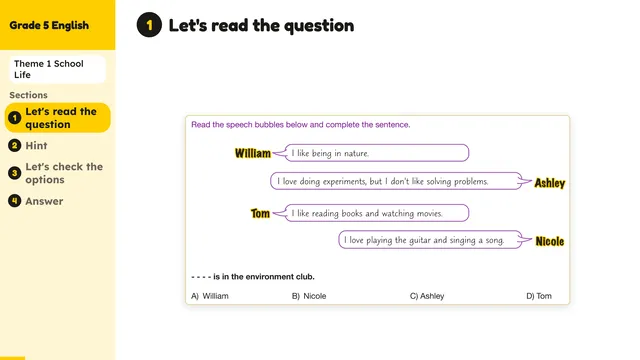 Beyond English 5 Test Book Test 1269143 Soru 9