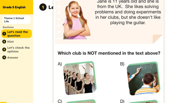 Beyond English 5 Test Book Test 1269144 Soru 2