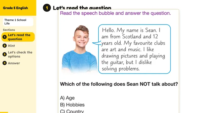 Beyond English 5 Test Book Test 1269145 Soru 3
