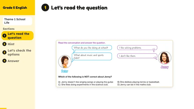 Beyond English 5 Test Book Test 1269145 Soru 8