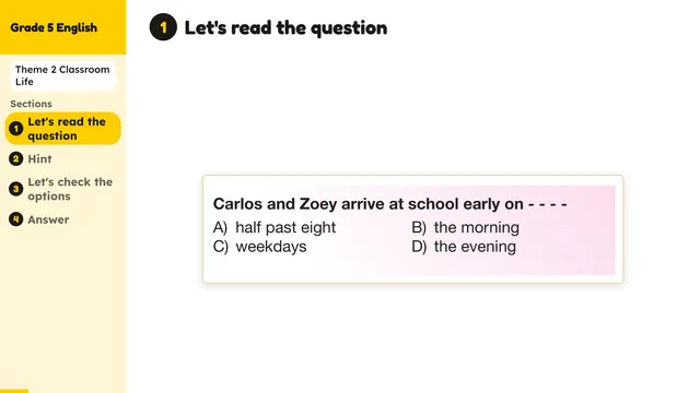 Beyond English 5 Test Book Test 1269147 Soru 12