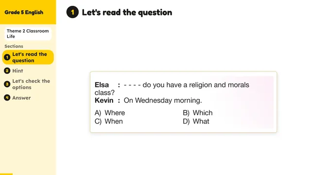 Beyond English 5 Test Book Test 1269147 Soru 15