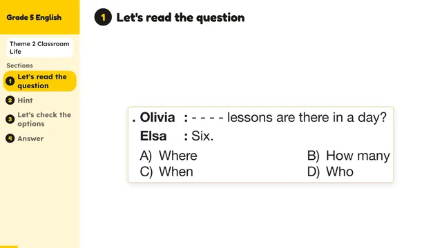 Beyond English 5 Test Book Test 1269147 Soru 20