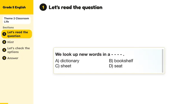 Beyond English 5 Test Book Test 1269147 Soru 5