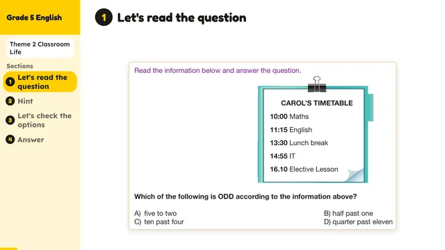 Beyond English 5 Test Book Test 1269148 Soru 8