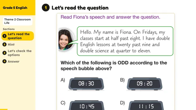 Beyond English 5 Test Book Test 1269149 Soru 4