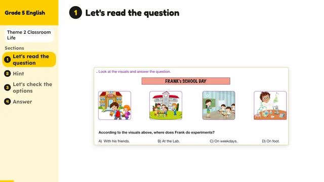 Beyond English 5 Test Book Test 1269150 Soru 10
