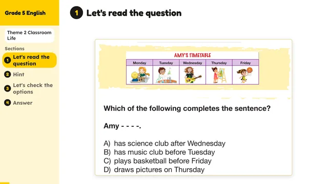 Beyond English 5 Test Book Test 1269150 Soru 3