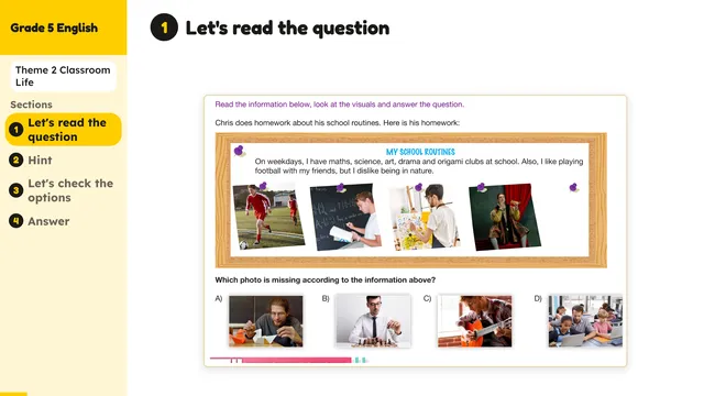 Beyond English 5 Test Book Test 1269150 Soru 7