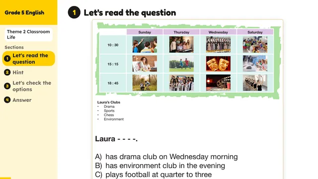 Beyond English 5 Test Book Test 1269150 Soru 8