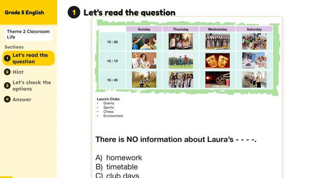 Beyond English 5 Test Book Test 1269150 Soru 9