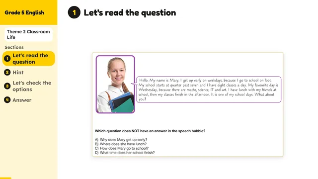 Beyond English 5 Test Book Test 1269151 Soru 9