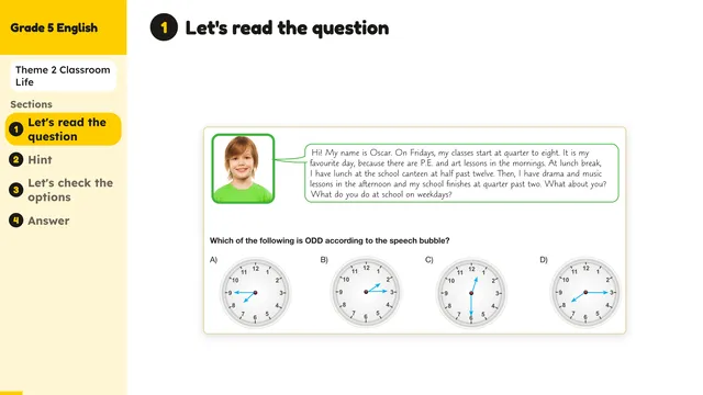 Beyond English 5 Test Book Test 1269152 Soru 6