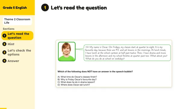 Beyond English 5 Test Book Test 1269152 Soru 8