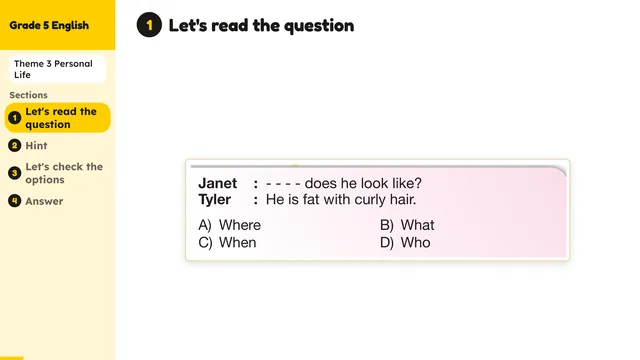 Beyond English 5 Test Book Test 1269153 Soru 11