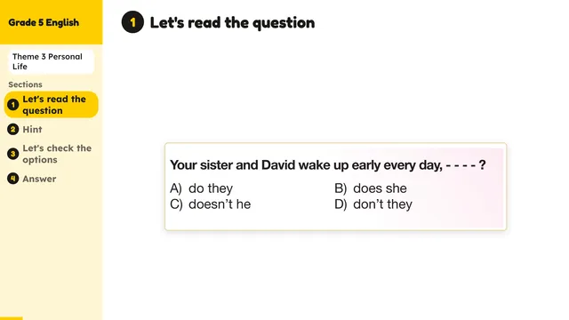 Beyond English 5 Test Book Test 1269153 Soru 14