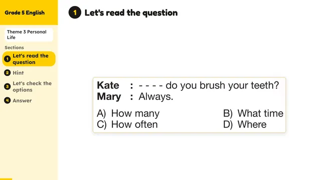 Beyond English 5 Test Book Test 1269153 Soru 15