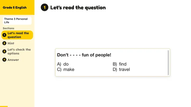 Beyond English 5 Test Book Test 1269153 Soru 9