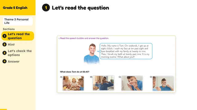 Beyond English 5 Test Book Test 1269154 Soru 10