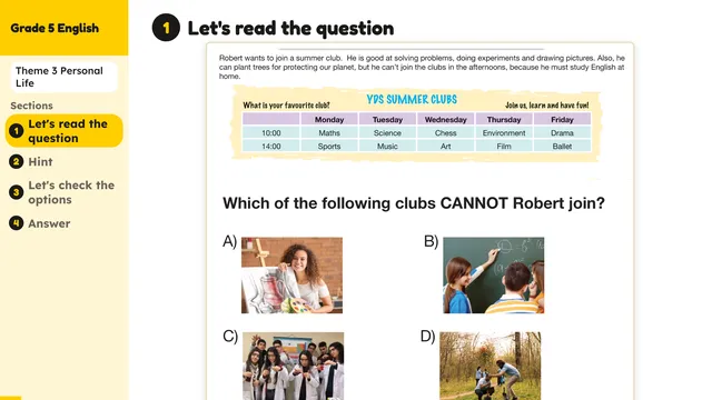 Beyond English 5 Test Book Test 1269156 Soru 3
