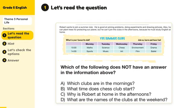 Beyond English 5 Test Book Test 1269156 Soru 4