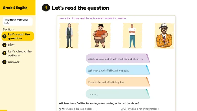 Beyond English 5 Test Book Test 1269157 Soru 9