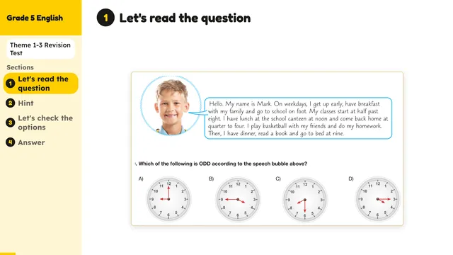 Beyond English 5 Test Book Test 1269158 Soru 10