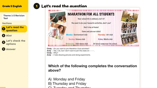 Beyond English 5 Test Book Test 1269158 Soru 5