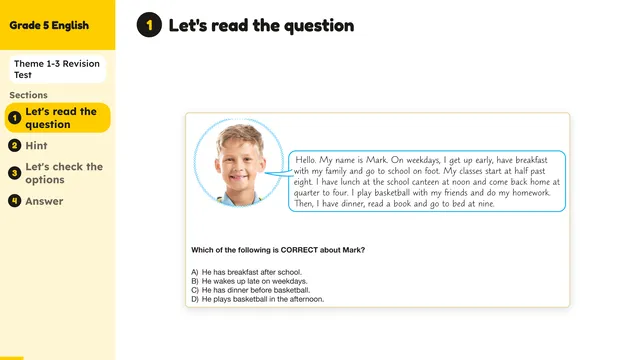 Beyond English 5 Test Book Test 1269158 Soru 9