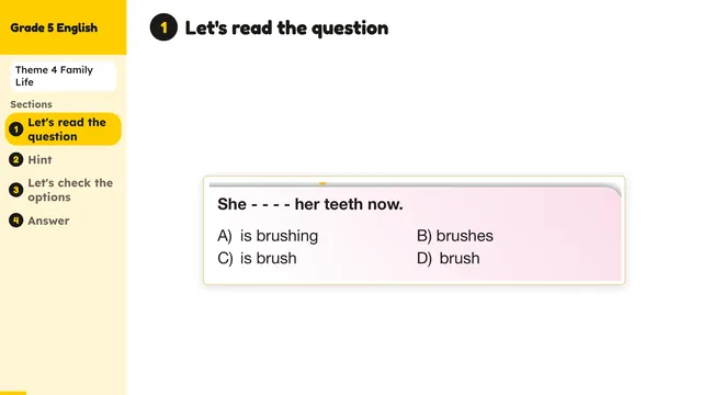 Beyond English 5 Test Book Test 1269159 Soru 11