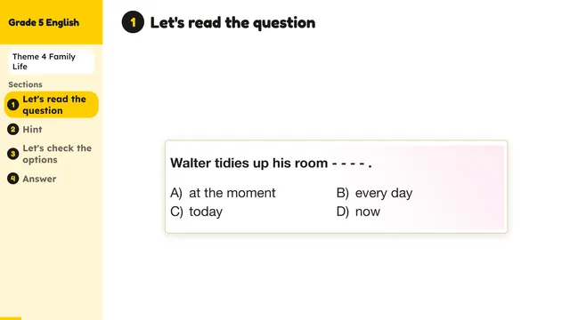 Beyond English 5 Test Book Test 1269159 Soru 14