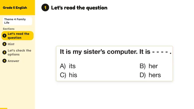 Beyond English 5 Test Book Test 1269159 Soru 16