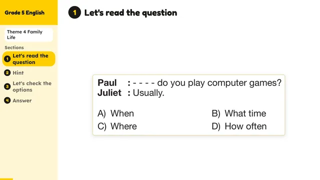 Beyond English 5 Test Book Test 1269159 Soru 18