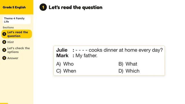 Beyond English 5 Test Book Test 1269159 Soru 19