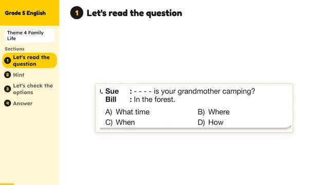 Beyond English 5 Test Book Test 1269159 Soru 20