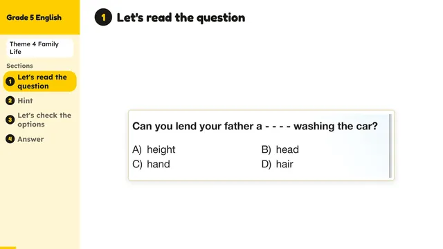 Beyond English 5 Test Book Test 1269159 Soru 5