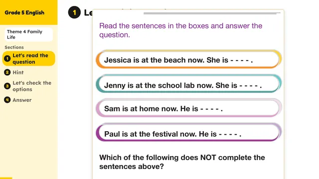 Beyond English 5 Test Book Test 1269160 Soru 3