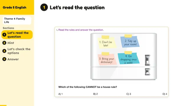 Beyond English 5 Test Book Test 1269161 Soru 10