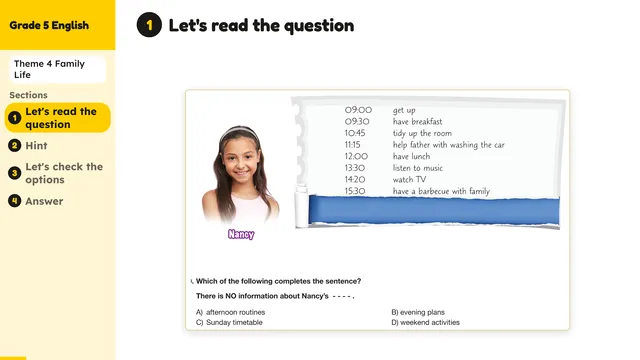 Beyond English 5 Test Book Test 1269162 Soru 10