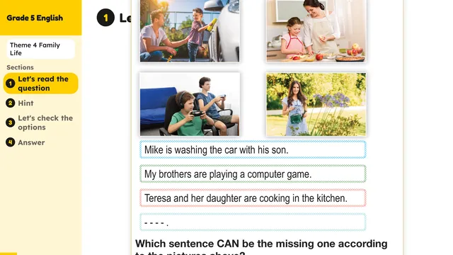 Beyond English 5 Test Book Test 1269162 Soru 5