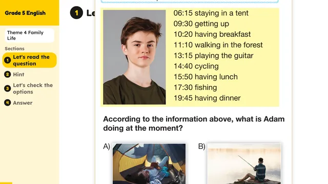 Beyond English 5 Test Book Test 1269163 Soru 4