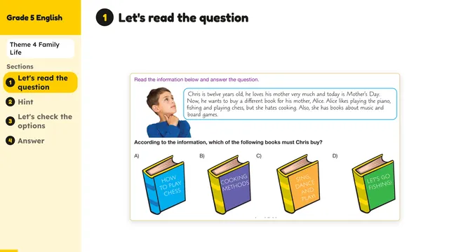 Beyond English 5 Test Book Test 1269163 Soru 5
