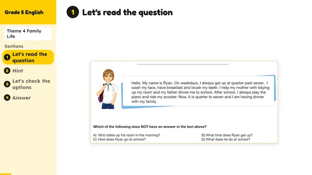 Beyond English 5 Test Book Test 1269163 Soru 9