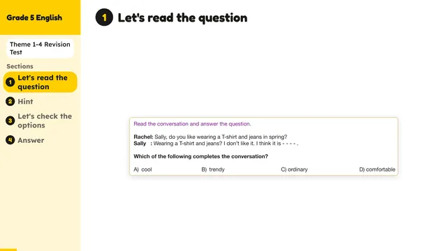 Beyond English 5 Test Book Test 1269164 Soru 6